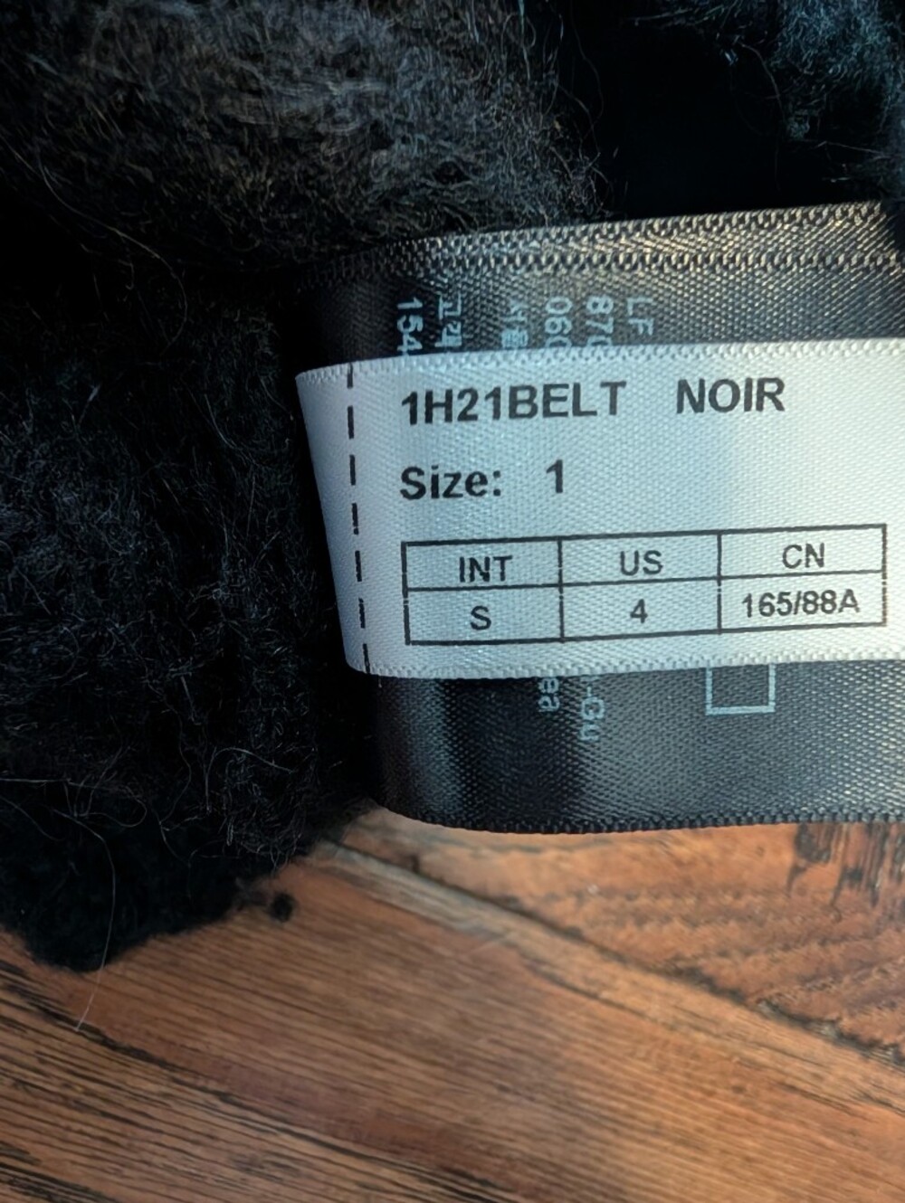 ba&sh Alpaca Blend Quarter Zip Pullover Sweater in Black Size 1 (Small) - Picture 7 of 10